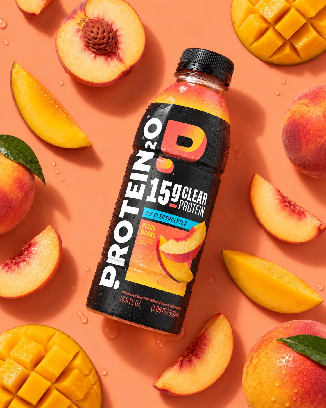Protein2o Hydration Drink - 2-in-1 Liquid Clear Whey Protein Isolate and Electrolyte Drink - 15g Protein, Vitamins B5, B6 - Post-Workout Recovery - 16.9 Fl Oz - 12 Count Flavor Fusion Variety Pack — Amazon image 10