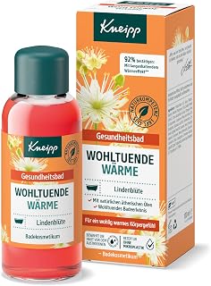 Kneipp Health Bath Soothing Warmth - Bath Oil with Valuable Extract of Linden Blossom & Natural Essential Oils from Orange & Cedar Wood - Soothing on Body & Mind - 100 ml