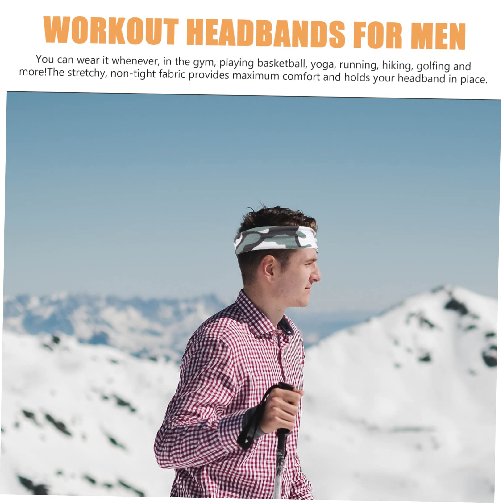 BESPORTBLE 3 Set Fascia Per Il Sudore A Fascia Fasce Per Allenamento Fascia Sportiva Da Uomo Bande Bandana Bandane Fasce Da Allenamento Per Uomo Cerchietto Per Poliestere 4 Pezzi * 3