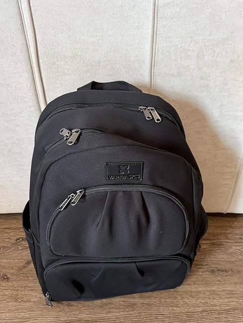amazon leather laptop backpack Amazon.com: Leather Laptop Backpack for Men Women, School College Bookbag  Casual Travel Daypack (Black) : Electronics