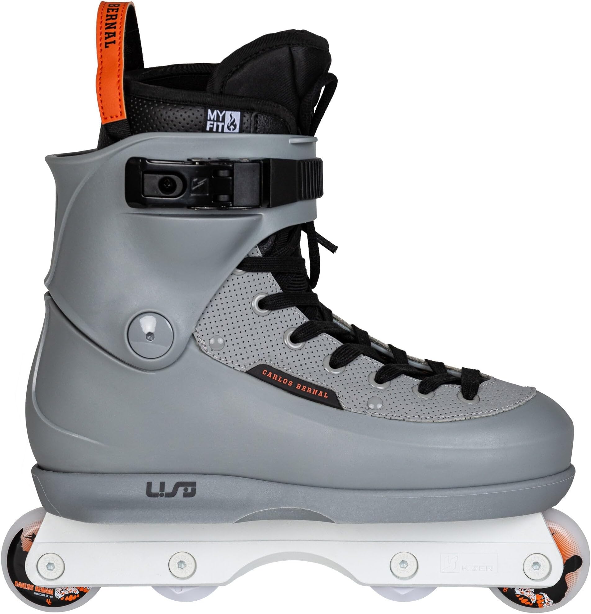 USD Carlos Bernal Sway II Pro Aggressive Inline Skates with KIZER Fluid IV Frame Frame, 60 mm Watch Wheels, ABEC 9 Ball Bearings and Myfit 2nd Skin Liner - Premium Waterfall Skates for