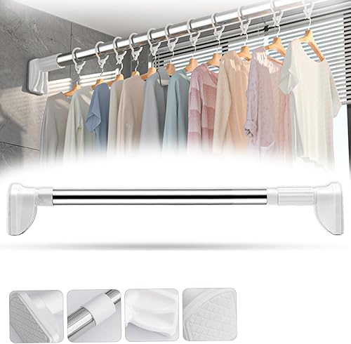 IVYDREVER Varilla ajustable sin taladros, varilla ajustable sin taladros, varilla ajustable multifuncional sin taladros (1.26 pulgadas, 27.5-47.2