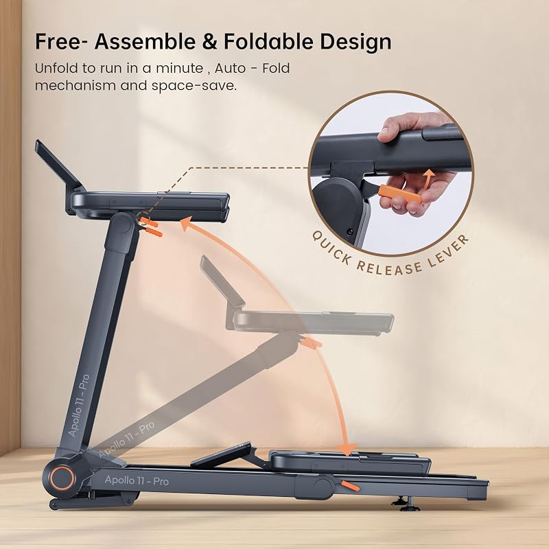 Vitalwalk Foldable Treadmill with Incline 20%/15% Auto Treadmills for Home image 5