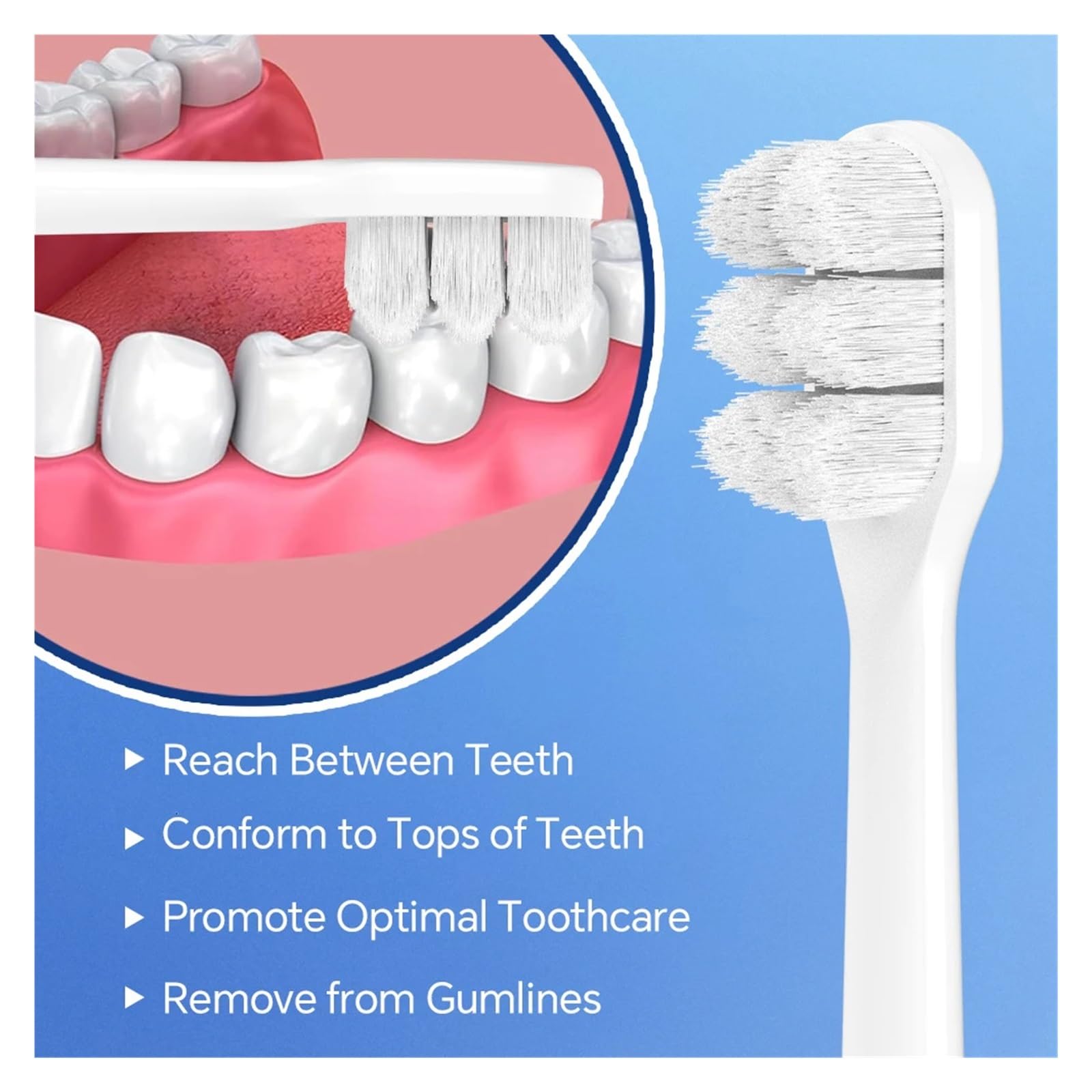 Testine di ricambio ultra morbide compatibili con Philips, lo spazzolino elettrico Sonicare for la cura delle gengive dei denti sensibili(12 Pcs)