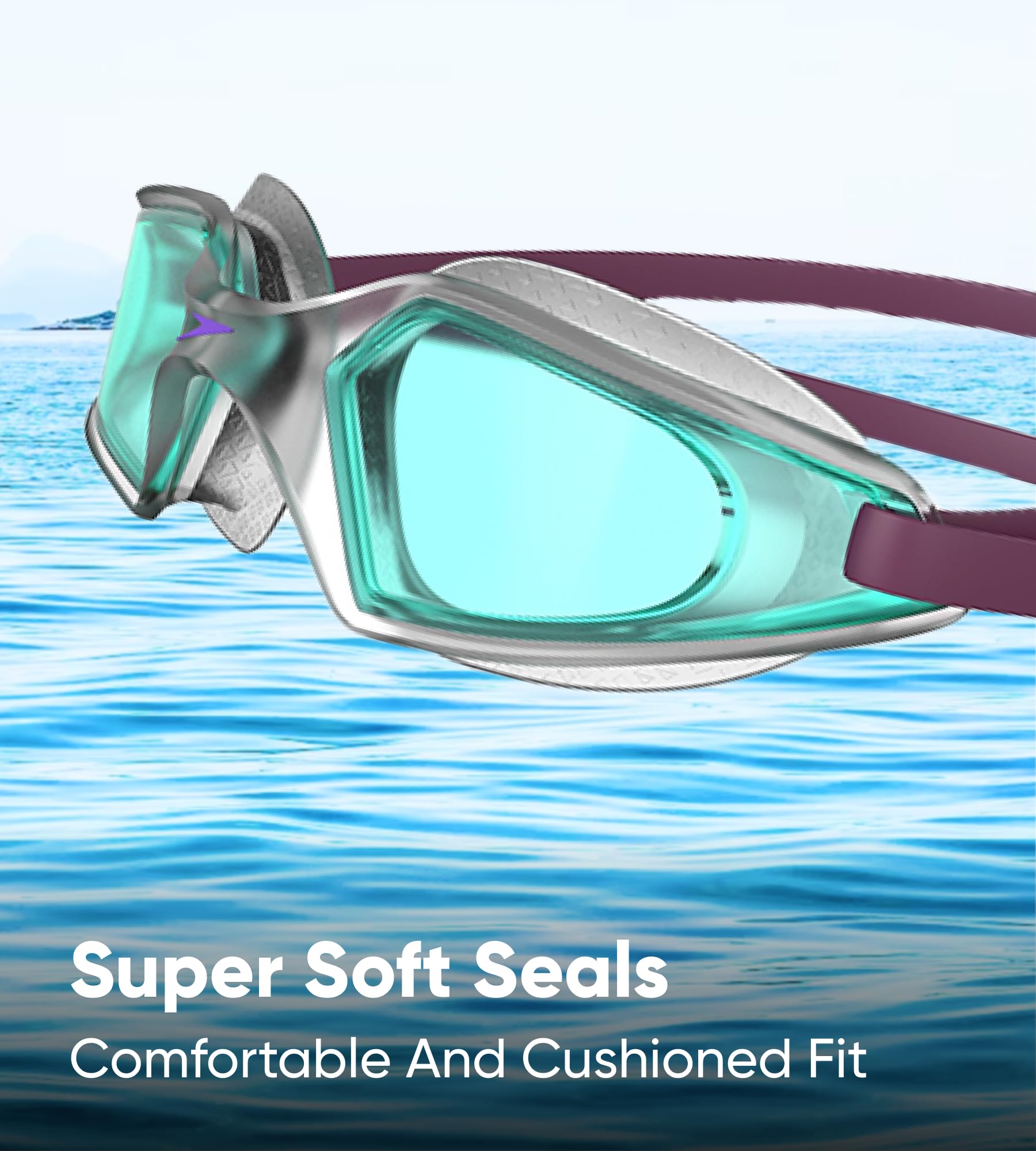 Speedo Junior Hydropulse gogle pływackie | wygodne dopasowanie | regulowana konstrukcja | przeciwmgielne | zapobiegające wyciekom, basen niebieski/mango/lekki dym, jeden rozmiar