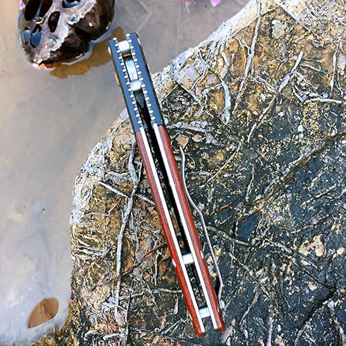 Watchman Hd01 Pocket Folding Knife Stainless Steel D2 Blade Wood Handle With Clip Fishing Camping Edc Knife #TOP6