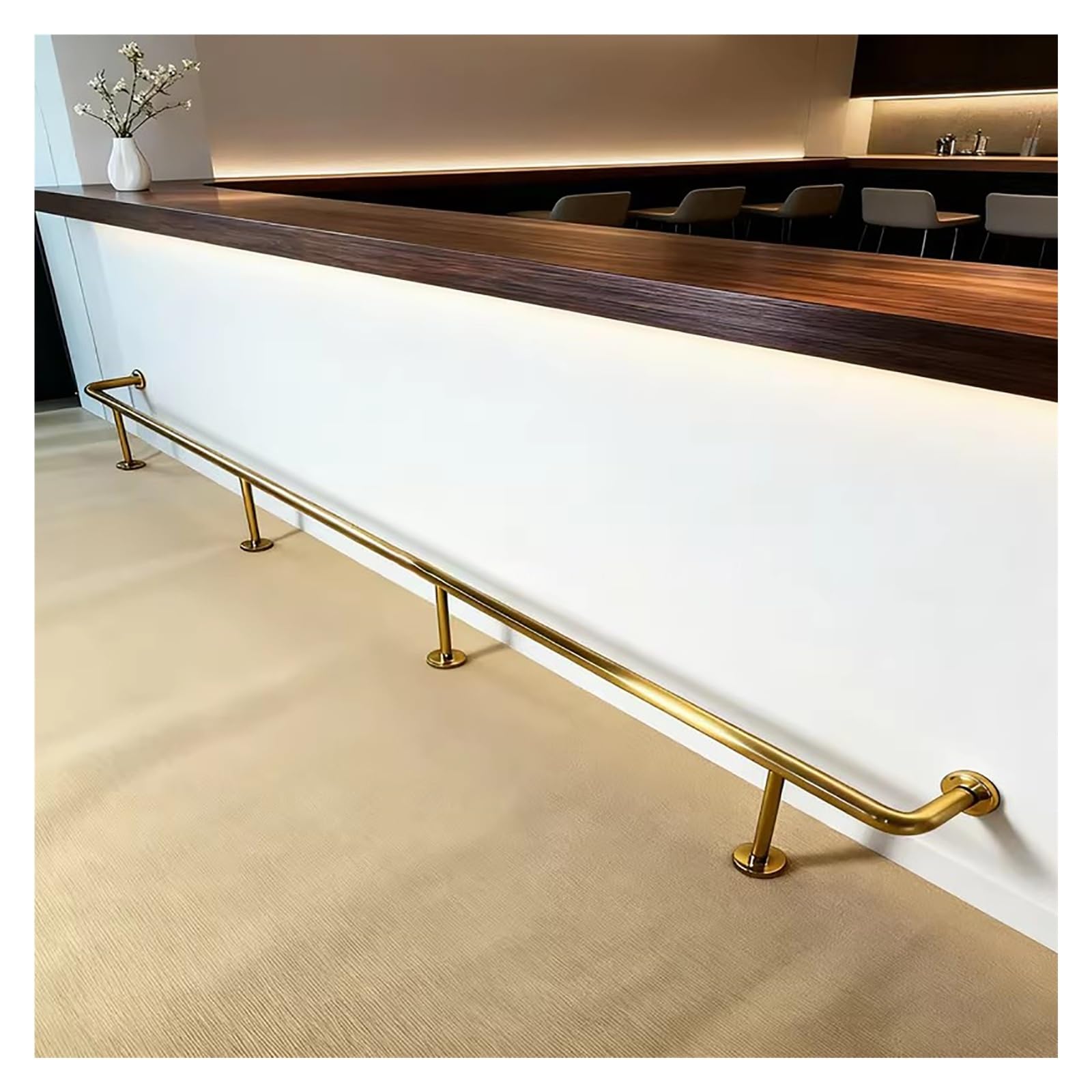 Repose-pieds de comptoir 215 cm kit de bar robuste usage commercial