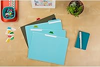 Vista 2 de Avery Insertable Self-Adhesive Tabs with Printable Inserts, 1", Permanent Adhesive, Assorted (Blue, Clear, Green, Red and Yellow), Pack of 25 Index