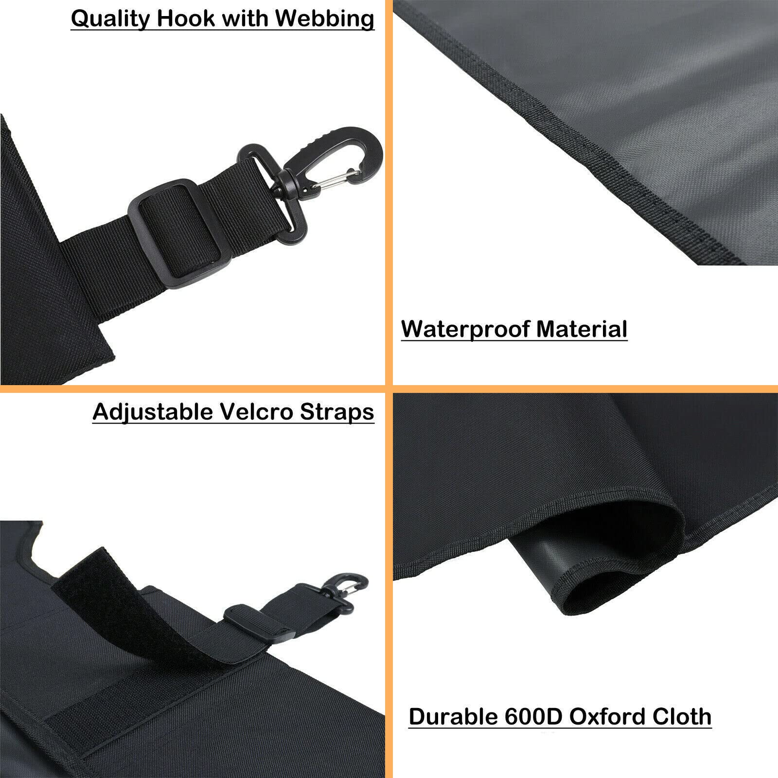 Cargo Cover Baule Posteriore Bagagliaio Tendina Ombra Protector Compatibile con Jeep Wrangler JK JKU 2007-2017 Unlimited 4 Door