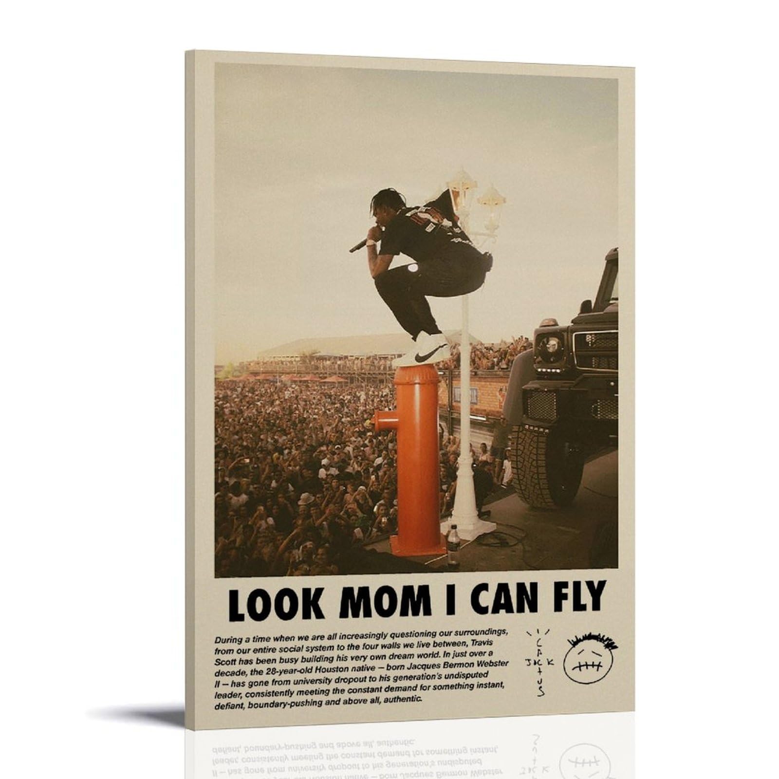 Amazon.co.jp: XMNCG Travis Scott Limitedポスター キャンバスアート