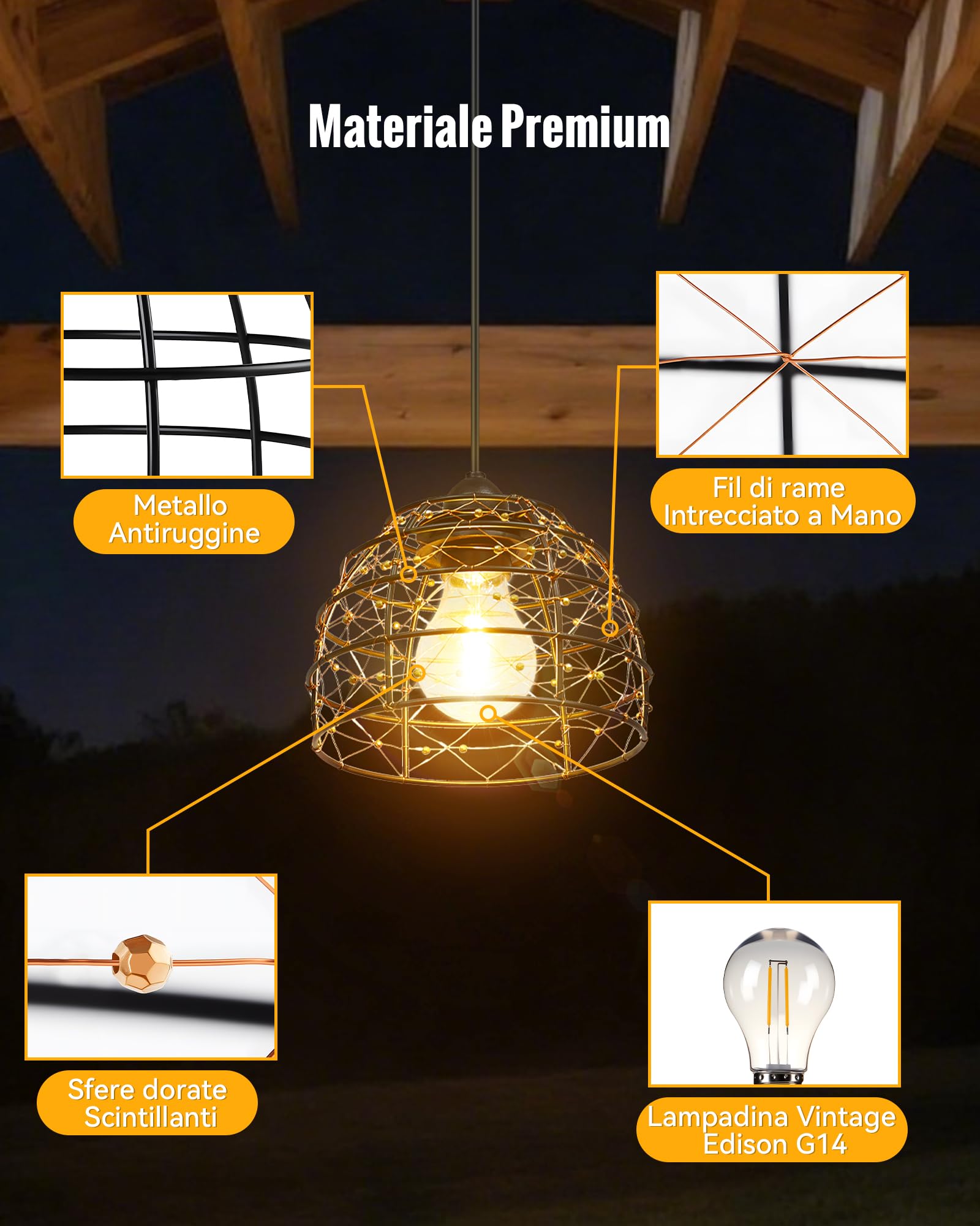 Luci Solari da Giardino in Stile Boho, IP65 Impermeabili Lampada Solare da Esterno con Timer 4/6/8 Ore e 4 Livelli di Luminosità, per Terrazzi, Balconi e Giardini – 2 Pezzi