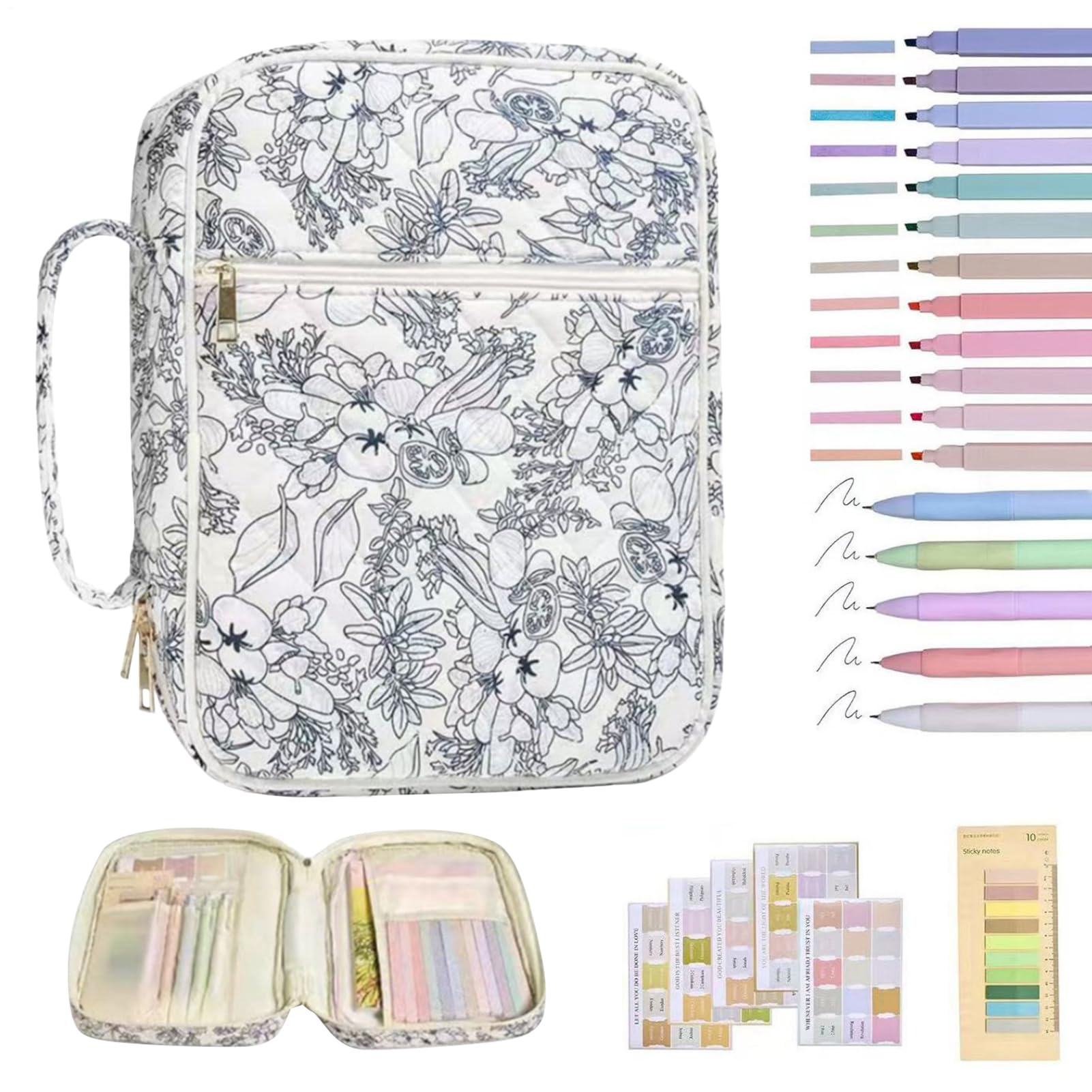 Kit de journalisation biblique avec grand sac de rangement, stylos et marque-pages - 8