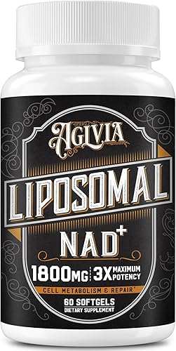 Suplemento liposomal NAD de 1800 MG, suplemento NAD+ similar a la ribósido de nicotinamida, suplemento NAD Plus 98% puro para refuerzo de energía y