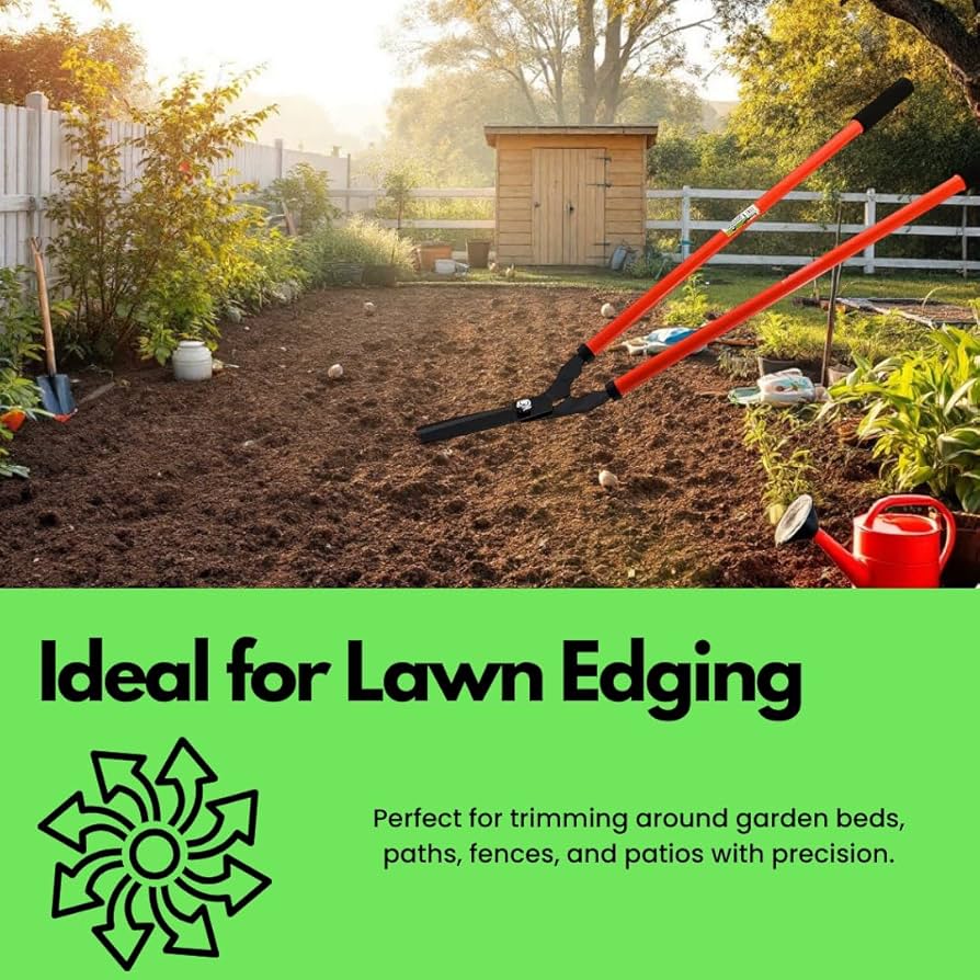 36 Inch Side Cutting Border Shears Grass Lawn Edge Cutter Home & Garden