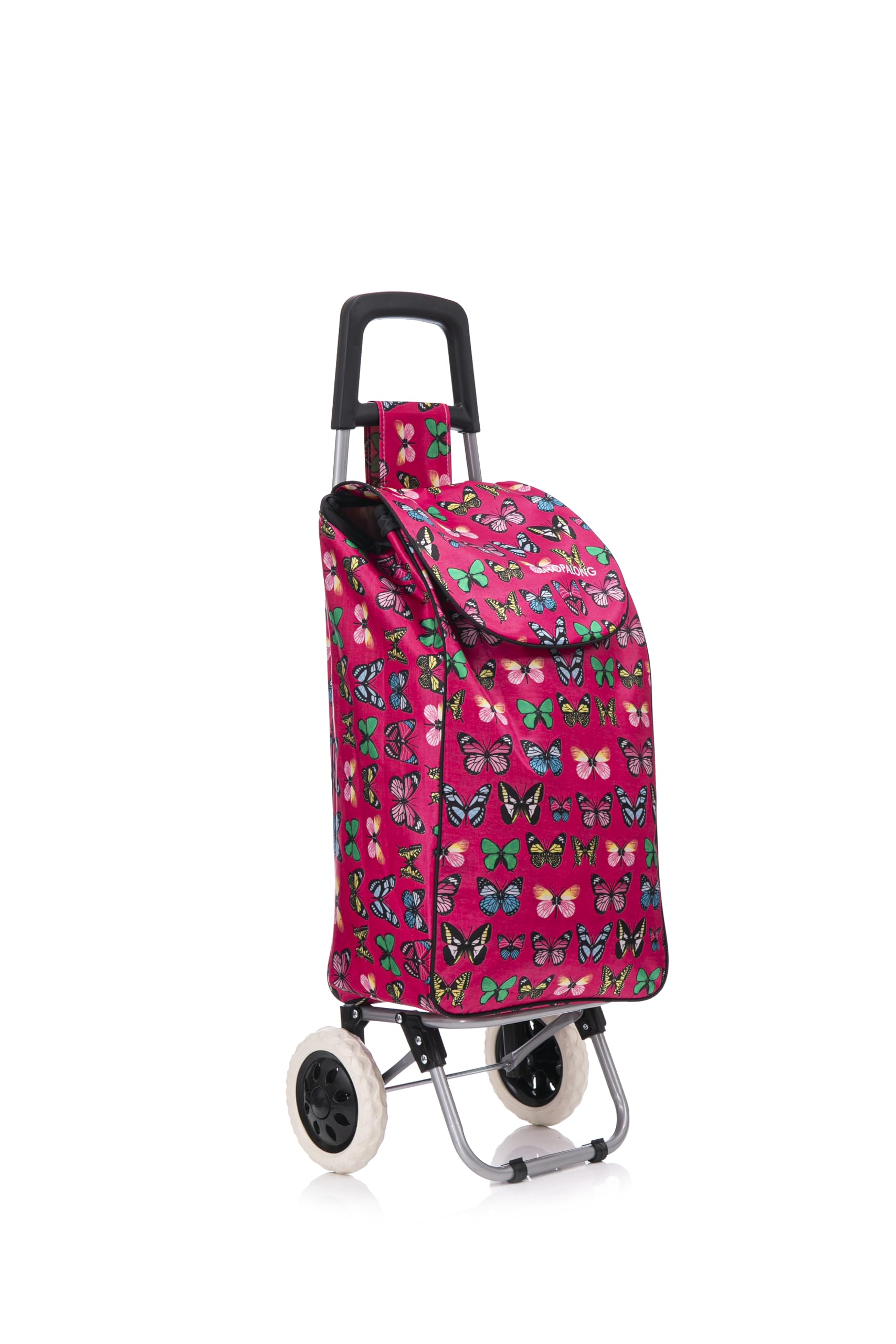 37 Litre Folding Large Lightweight Shopping Trolley, Hard Wearing & Foldaway for Easy Storage, Large Shopping Trolley on 2 Wheels Shopping Cart
