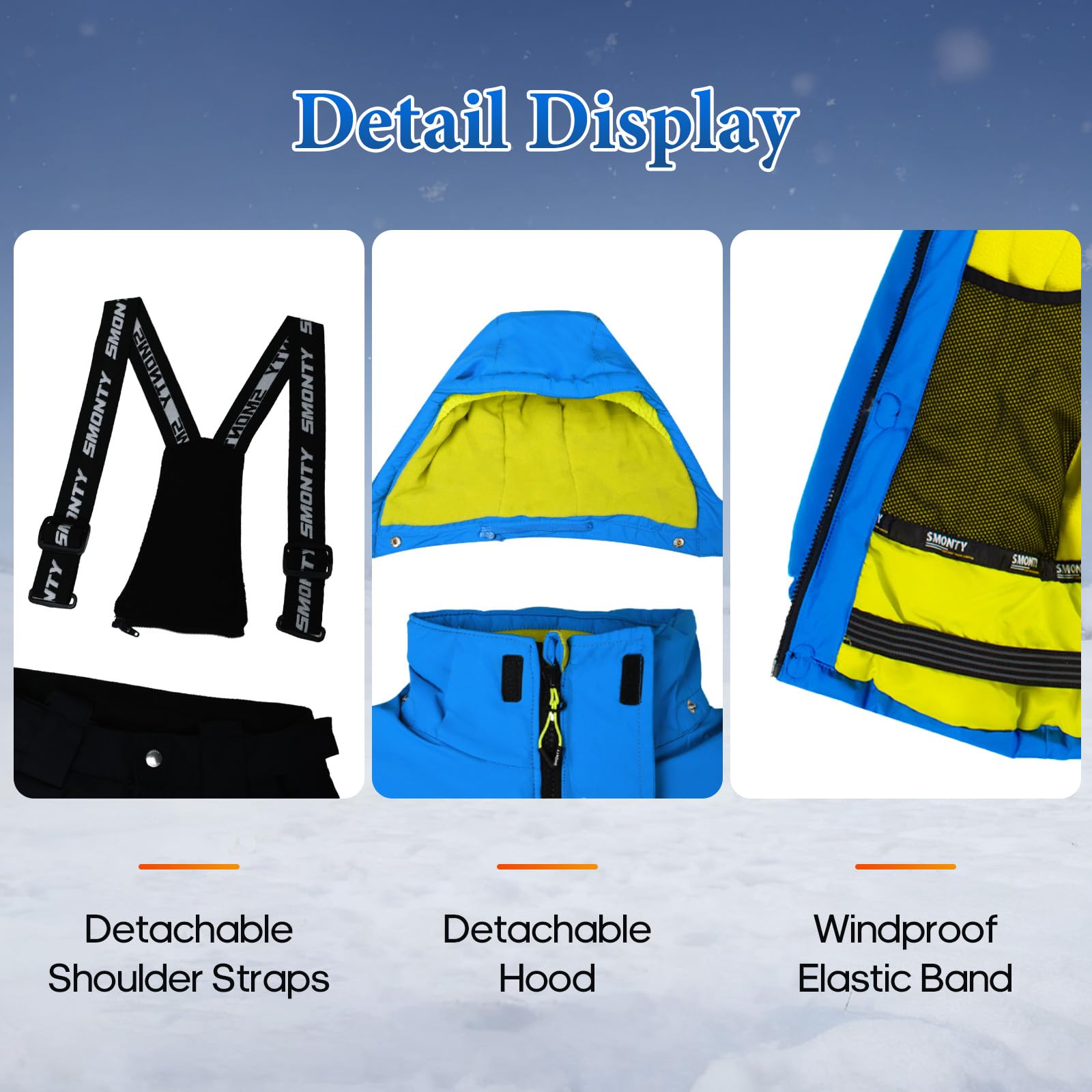 SMONTY Traje de nieve para niño y niña