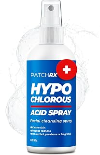 PatchRX Hypochlorous Acid Spray for Face & Body (8oz) - HOCL Acne Cleanser Targets Bacteria, Reduces Redness, Eczema & Breakouts