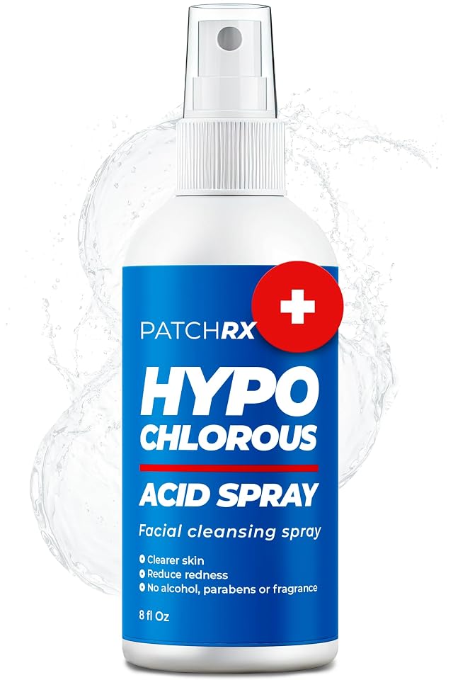 Hypochlorous Acid Spray for Face 8oz Reduces Acne Targets Bacteria - HOCL Facial Cleanser Acne Spray for Face