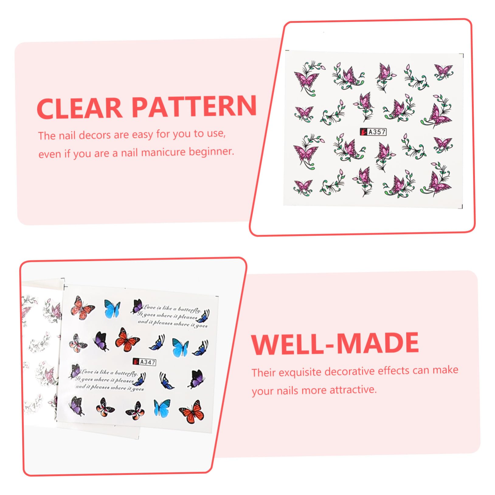 PACKOVE 2 Set Decorazioni per Unghie con Accessori per Manicure Eleganti per Unghie Decorative per Amanti Della
