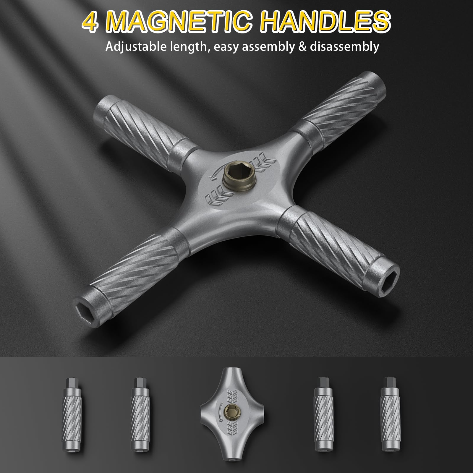Juego de destornilladores magnéticos, juego de destornilladores de trinquete multifuncionales 34 en 1, kit de herramientas de reparación de precisión portátil con mango desmontable para el hogar