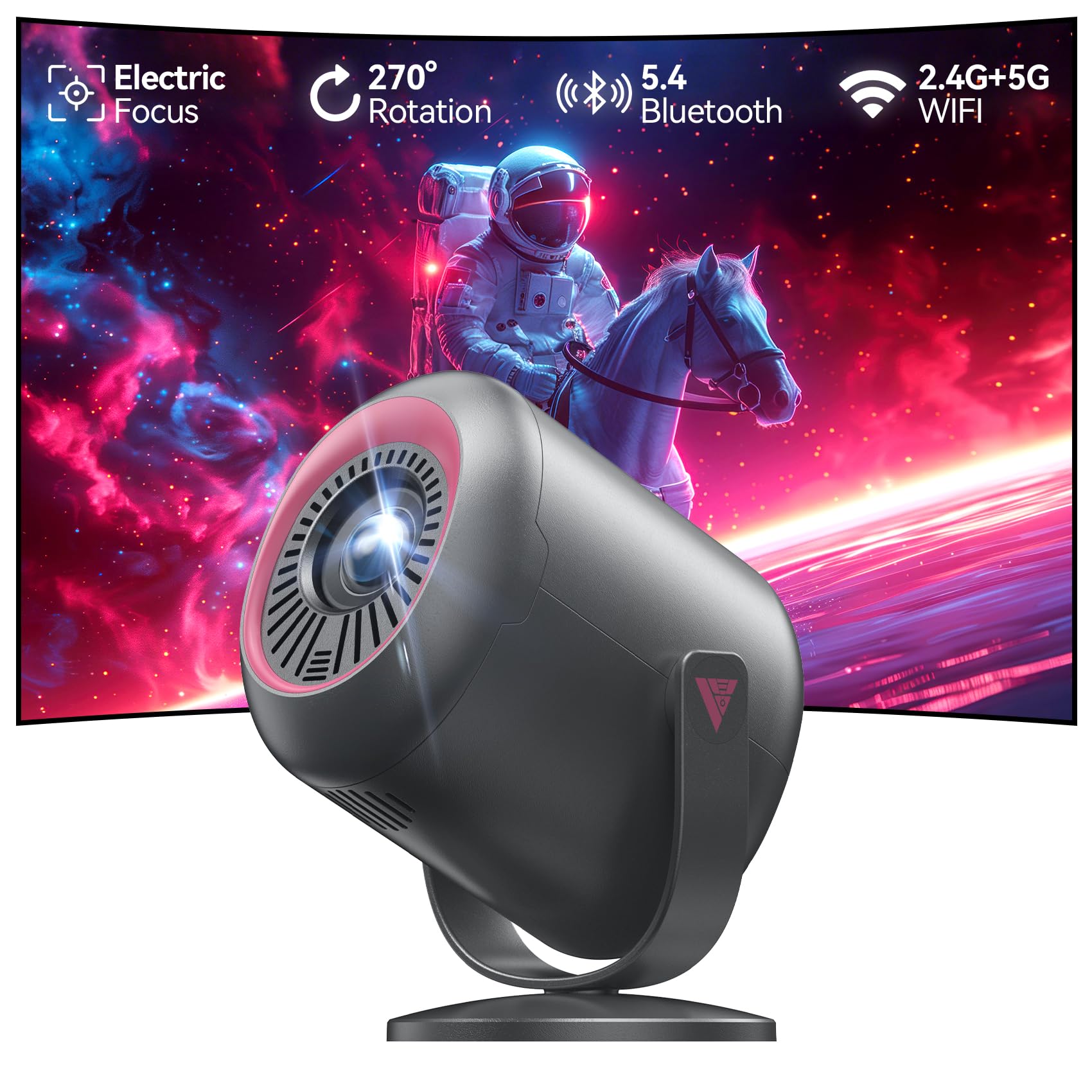 Amazon.com: KSAN Projector with Stand, [Electric Focus] 1080P WiFi