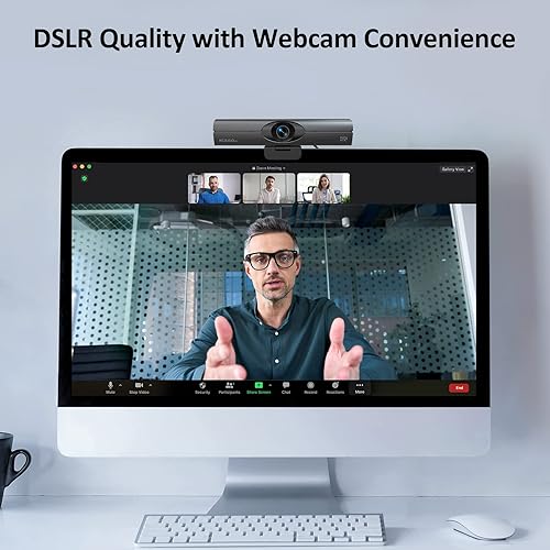 Miniatura 3 de NexiGo Iris, cámara web 4K AI con sensor Sony_11.8", memoria flash integrada, HDR, PiP, control estilo DSLR, enmarcadoseguimiento automático con FOV