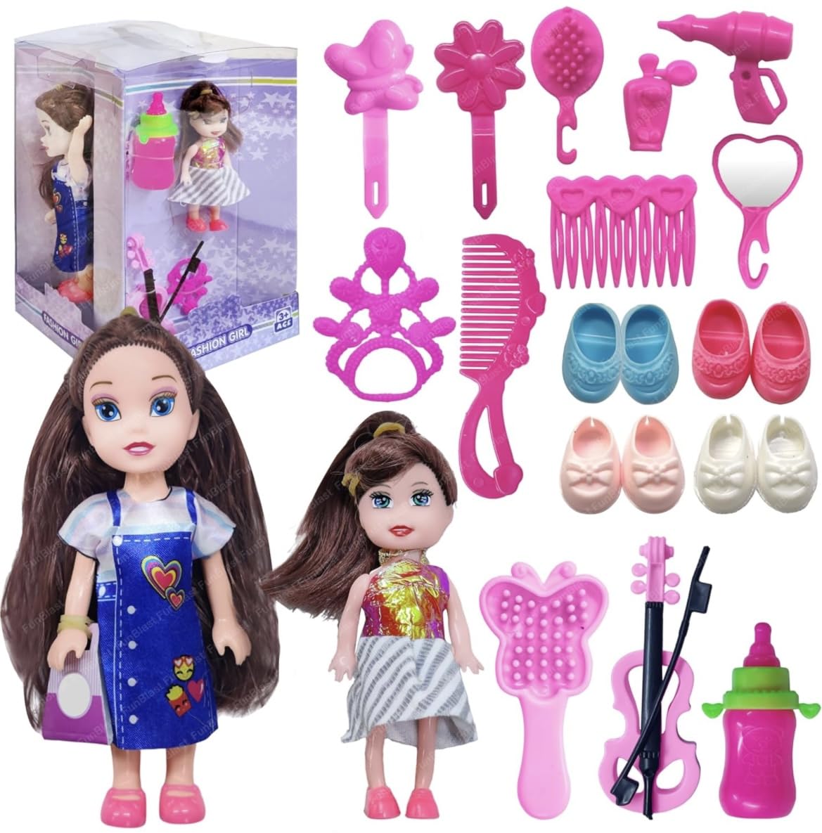 Elegance Fashion Doll Beauty Set. It Includes Two Dolls and Various Accessories Like Combs, Brushes, Shoes, and More to Style and Play with. (B0DC83N67R) Amazon Price History, Amazon Price Tracker