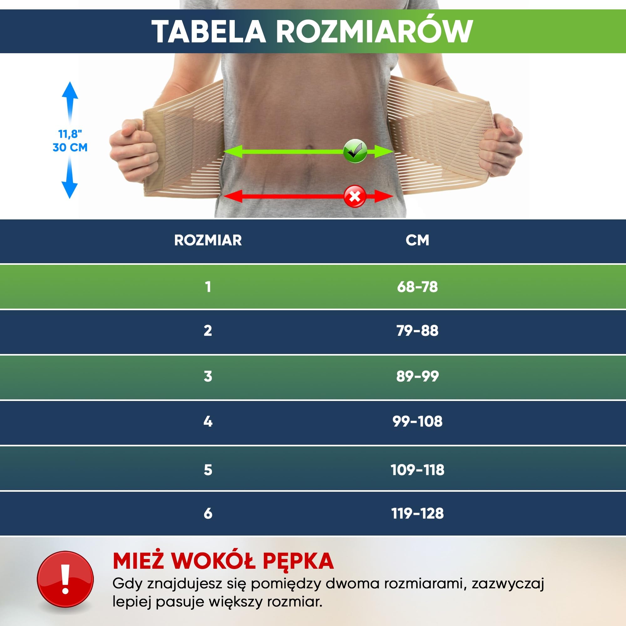 Pas lędźwiowy podtrzymujący plecy produkcji aHeal | Ortopedyczne, medyczne podtrzymanie dolnego odcinka kręgosłupa lędźwiowego | Podparcie lędźwiowego odcinka pleców | Rozmiar 3