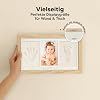 KeaBabies Baby Handprint and Footprint Set - Clay Handprint Keepsake Frame Newborn Children's Room Picture Frame for Girls and Boys Personalised Gifts Baby for New Mom (Ash Wood)