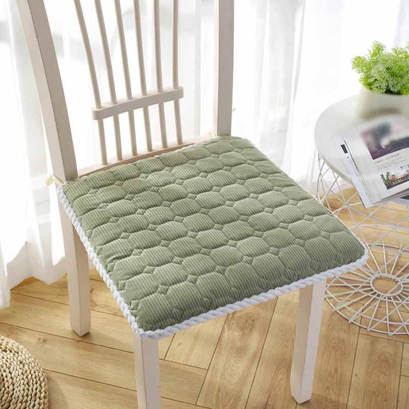 Amazon.co.jp: mongdodo チェアパッド 座面 50*50cm*6 椅子 