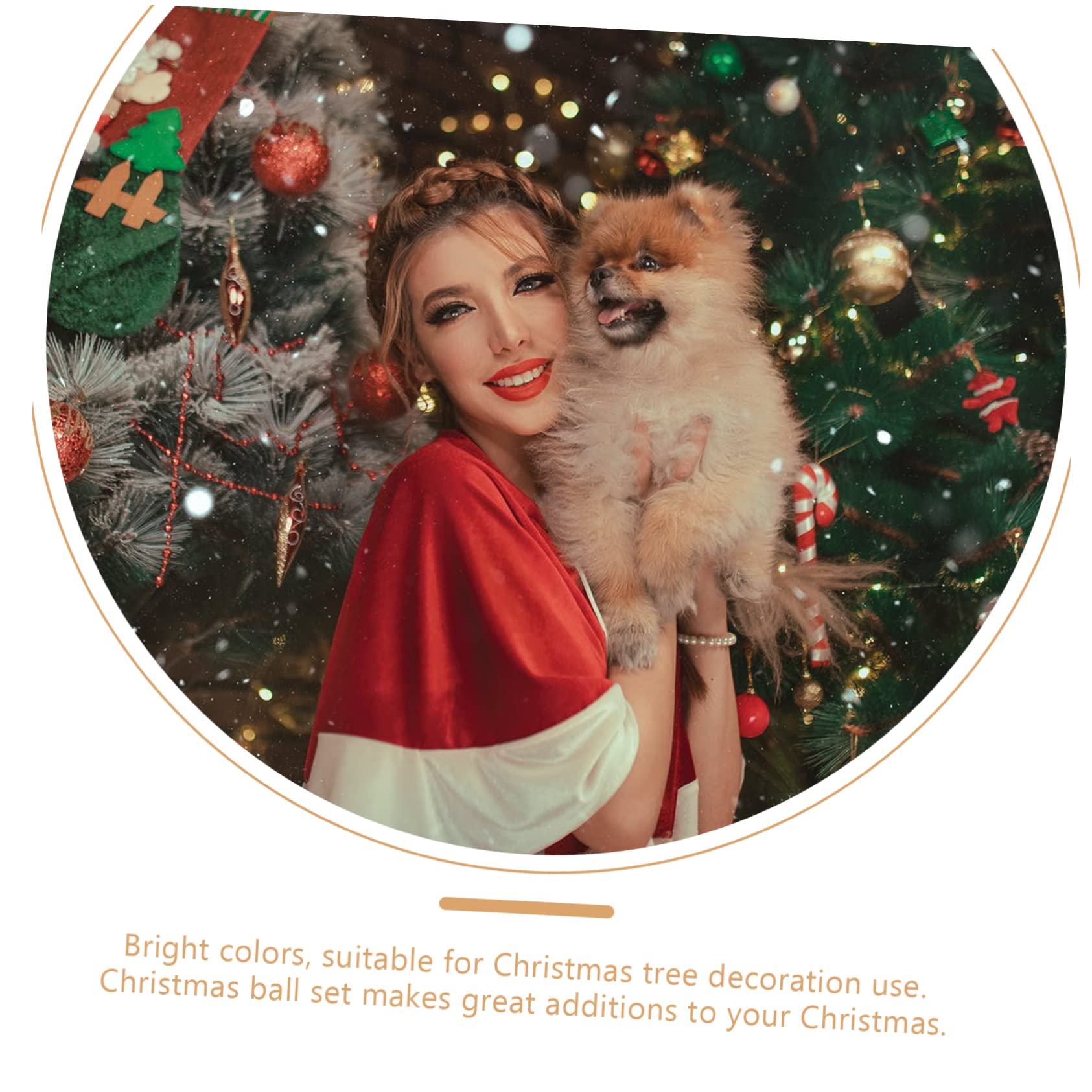 Ciieeo 240 Piezas Bolas de Navidad esferas Luminosas Colgantes navideños Bola de decoración de Fiesta Dorado Ornamento Bolas de Adorno de Cristal Bola Colgante del árbol de Navidad Mini