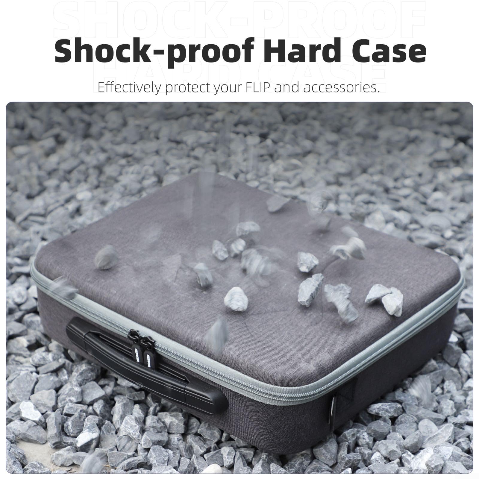Custodia per drone, custodia portatile per drone DJI Flip Drone, custodia portatile per DJI Flip Custodia da trasporto portatile, custodia rigida in EVA impermeabile protettiva, Come da immagine
