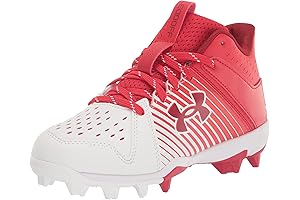Leadoff Mid Rubber Molded Baseball Cleats Protect Growing Feet with Style