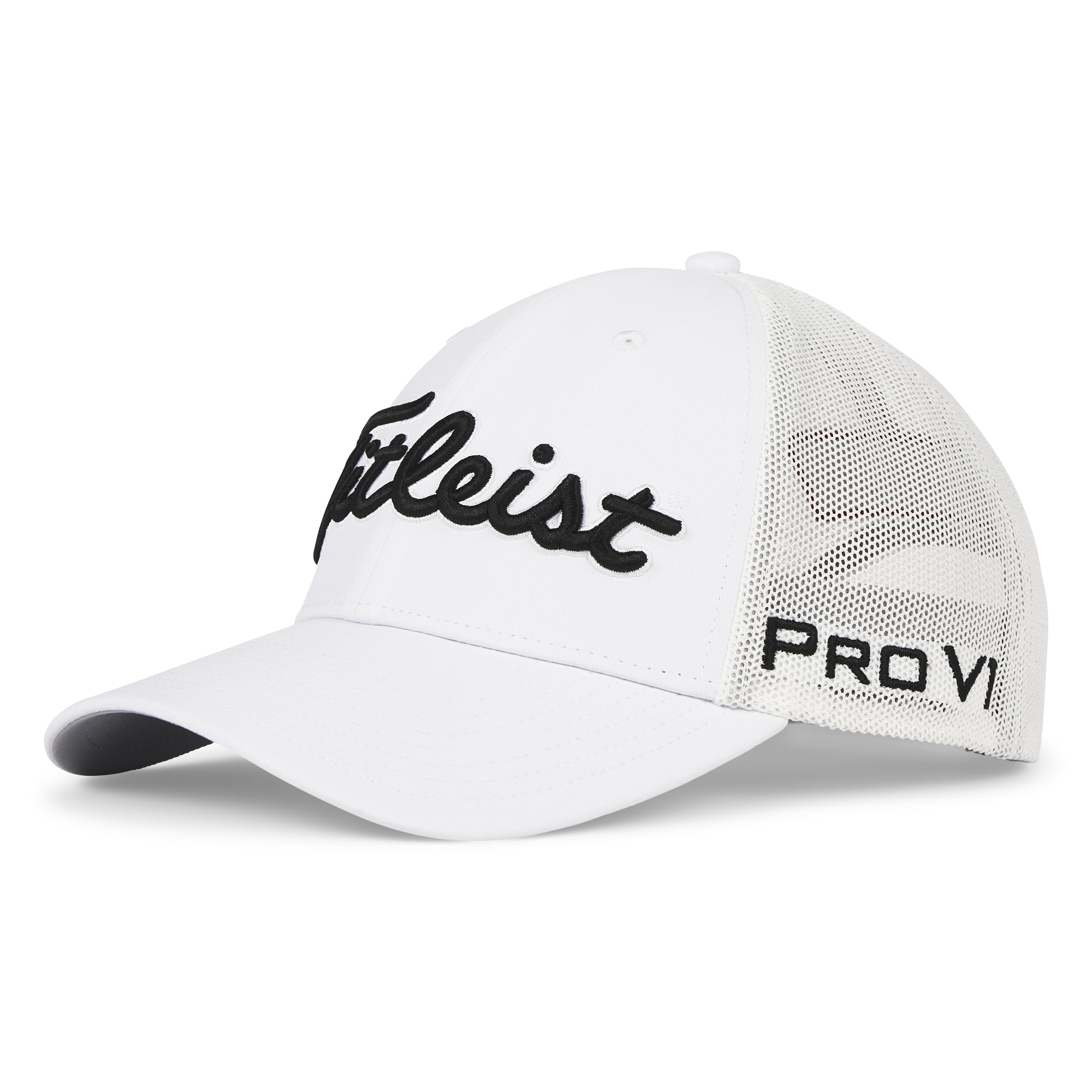 Titleist Tour Performance Mesh Golf Cap, White/Black, Adjustable