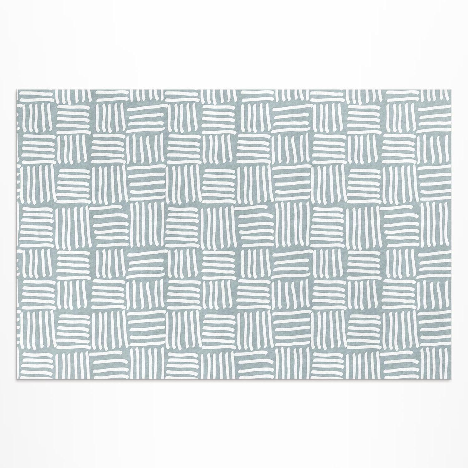 Tapis de sol vinyle 150x225 cm tresser rectangle pour balcon et jardin