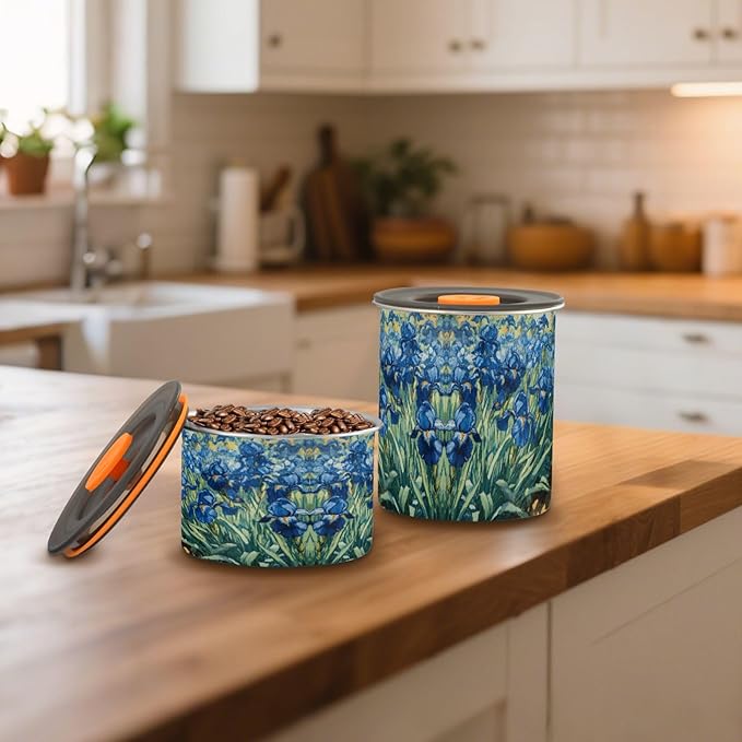 Contenedor de Alimentos Acero Inoxidable Hermético 500ml Irises Van Gogh miniatura 2
