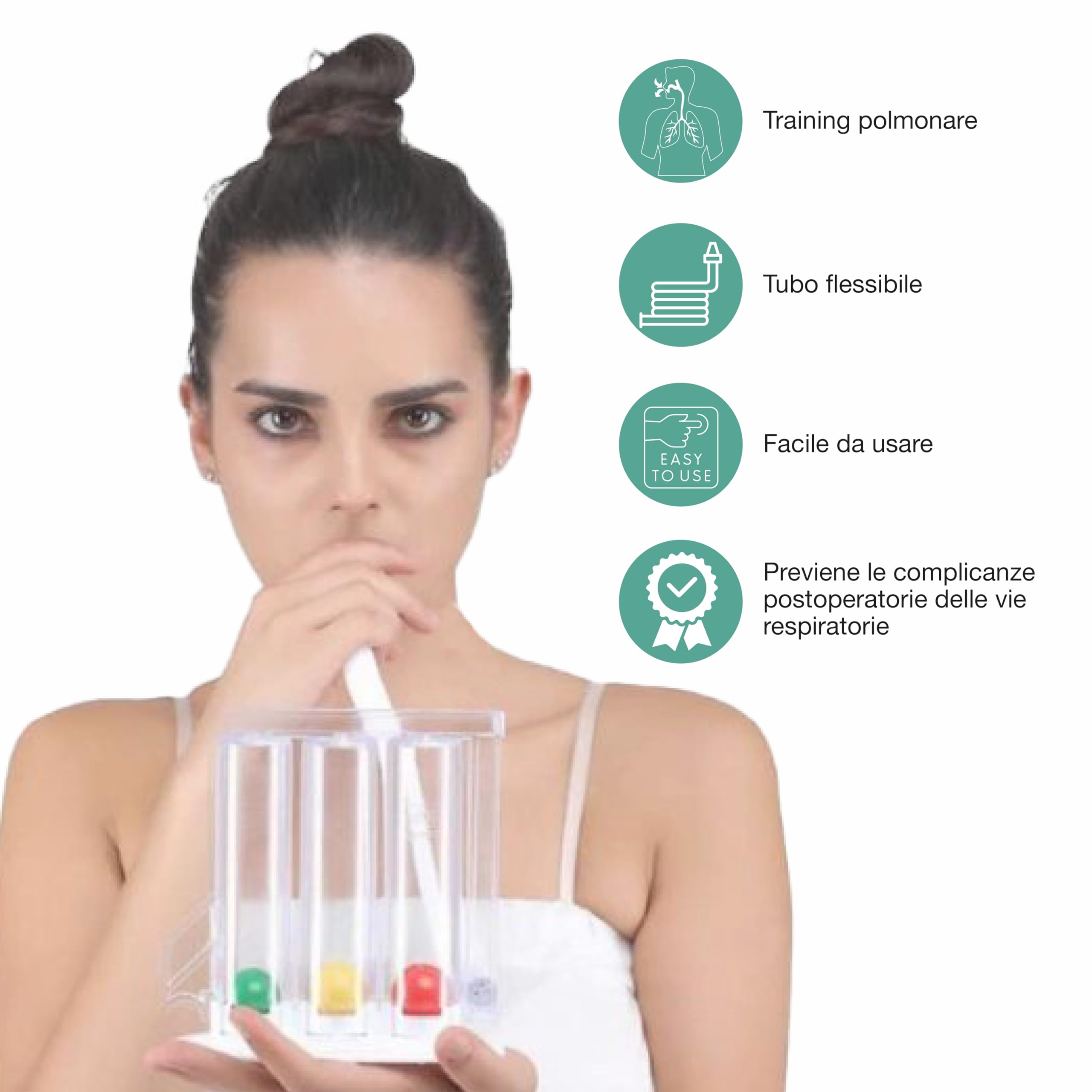 Gima - Respiprogram, Gimnastyka oddechowa, urządzenie przeznaczone do odzyskiwania normalnego oddychania poprzez wdech, po operacji brzucha lub klatki piersiowej, 33442