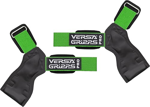 Vista 24 de Versa Gripps® - Correas de muñeca Pro para levantamiento de pesas, fabricado en los Estados Unidos, el mejor accesorio de entrenamiento Naranja
