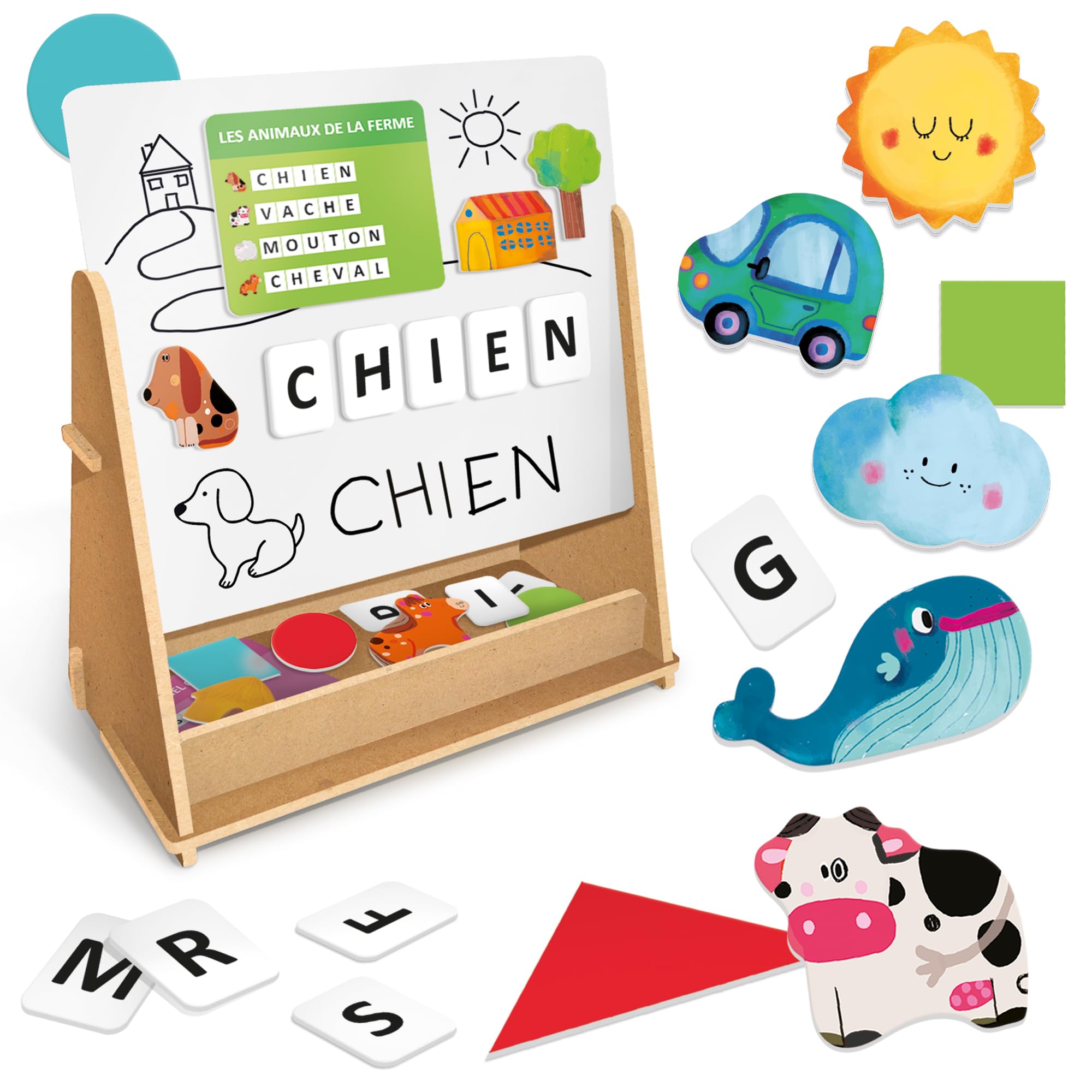Headu - Ardoise Pedagogique - Un Programme Pédagogique Très Riche pour Apprendre Dès 3 Ans ! | Jeu Educatif 3 4 5 6 Ans, Jeu pour Apprendre à Lire et à Écrire, Collaboration Les Maternelles