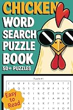 Chicken Word Search Puzzle Book: Chicken Lovers, Chicken Keepers and Crazy Chicken Ladies| Easy to Read | 6x9 Inches, 110 Pages | 50+ Puzzles… Gift for Vacations, Holidays and Free Time