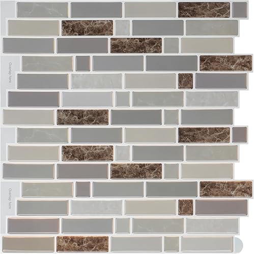 Azulejos autoadhesivos para pared posterior (backsplash) de cocina, diseño grande premium 3D autoadhesivo para cocina, sala de estar, dormitorio,