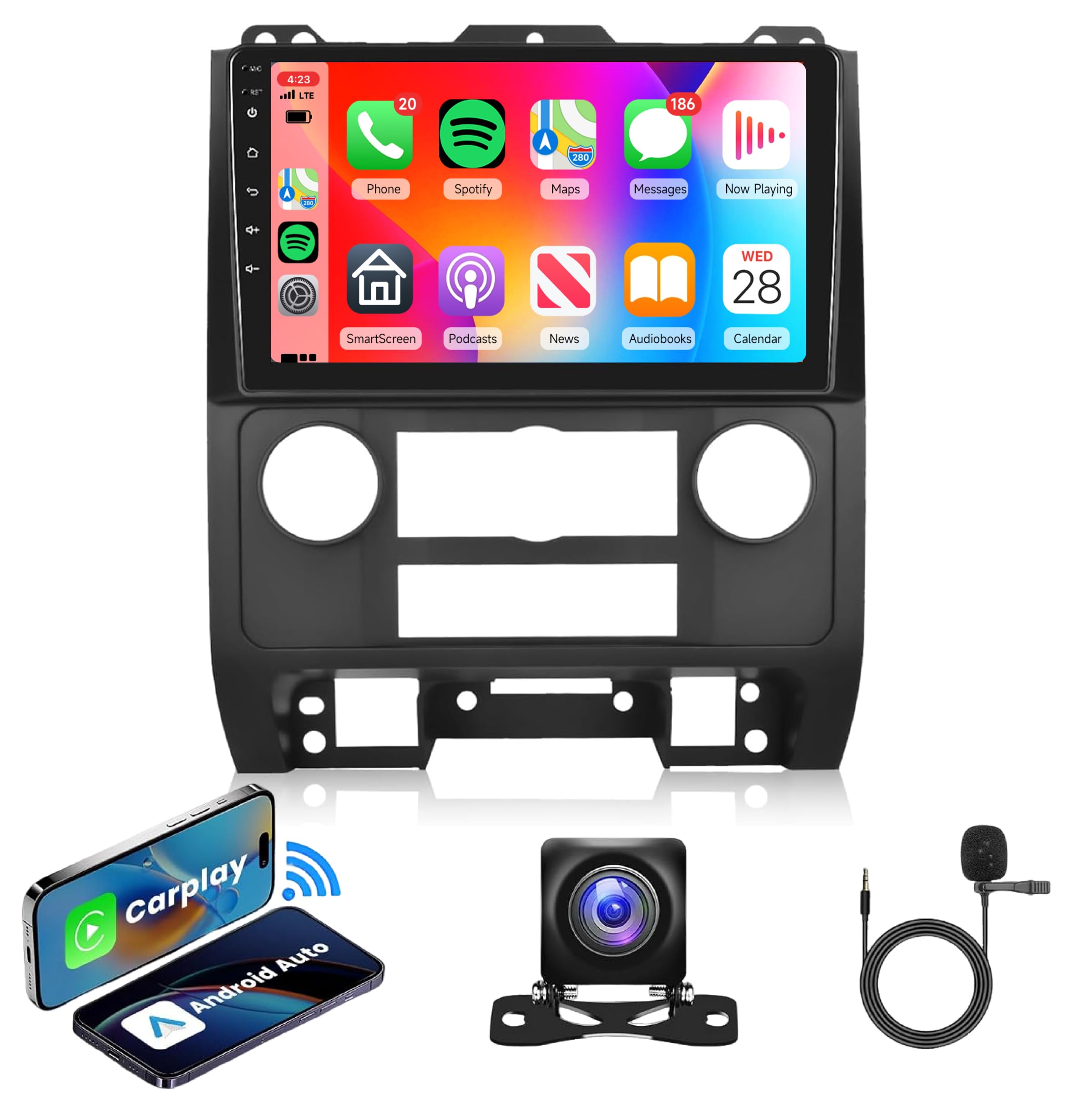 カープレイ　アンドロイドオート Amazon.com: Android Car Stereo for Ford Escape/Kuga & Mazda