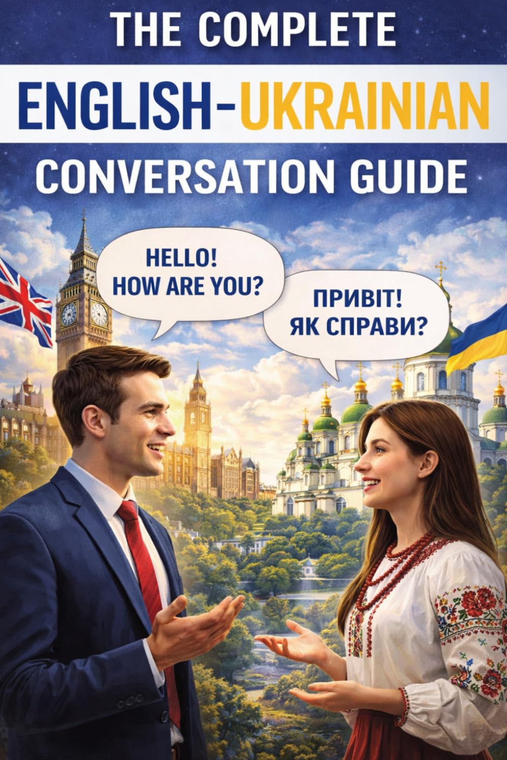 The Complete English–Ukrainian Conversation Guide: Speak Naturally in Ukraine with Everyday Phrases, Travel Dialogues & Essential Vocabulary