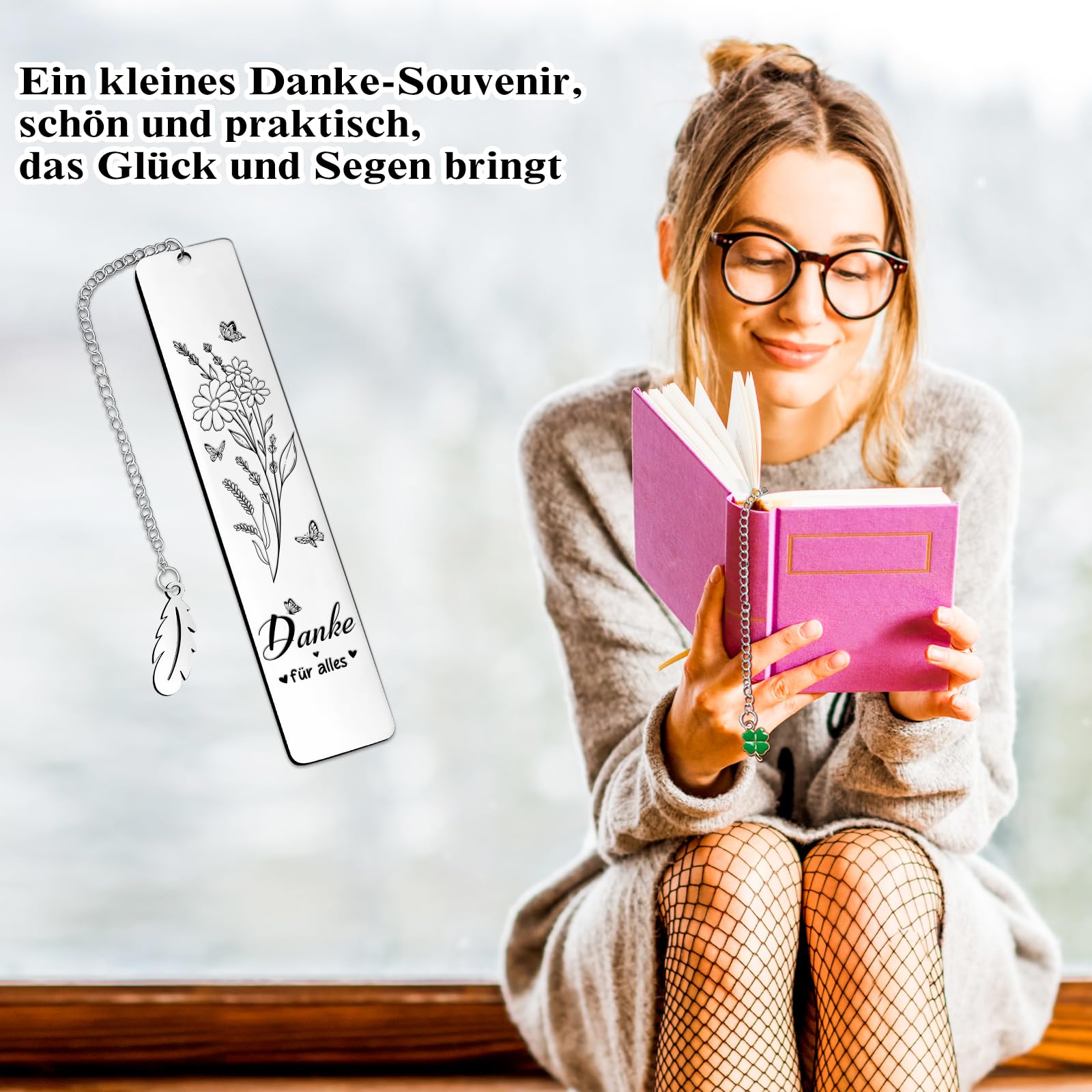 TUZELIYA Dankeschön Geschenke Klein, 8 PCS Danke Geschenk Notizbuch Set - Danke für alles - Dankeschön Geschenk für Lehrer, Arzt, Kollege, Kollegin, Frauen und Männer