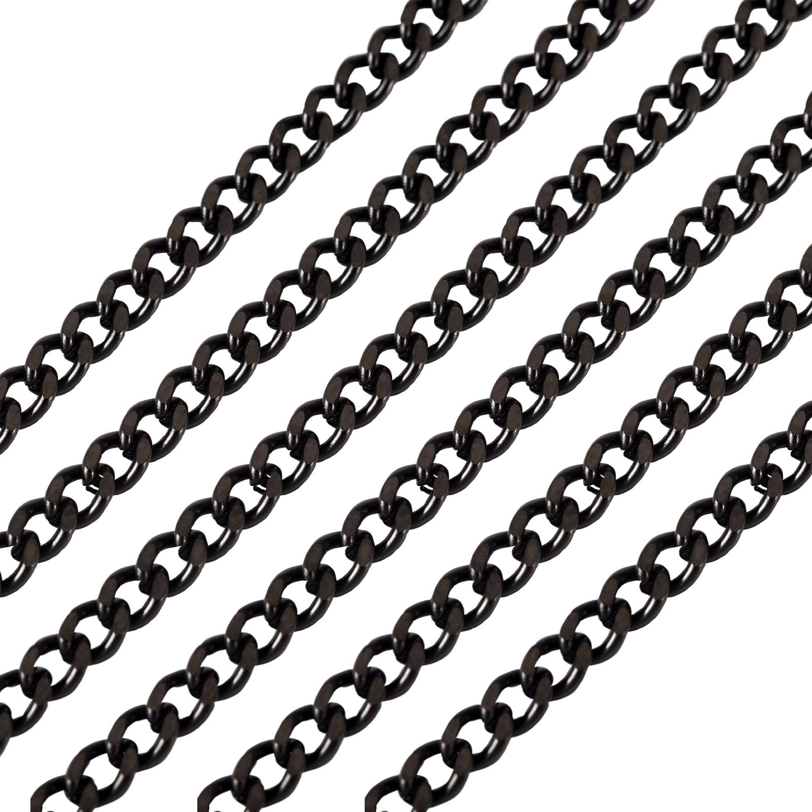 PH PandaHall Chaîne Torsadée En Acier Inoxydable 304 Argenté Avec 20 Fermoirs Mousquetons Et 30 Anneaux Ouverts De 6 Mm Pour Fabrication De Bijoux, Loisirs Créatifs