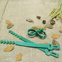 Vista 6 de 8 bandas de soporte para estacas de árbol, correas de árbol para estacas, entrelazado ajustable resistente, reutilizables, para plantas de jardín
