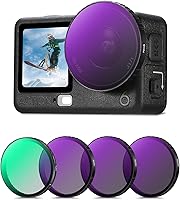 Vista 8 de K&F Concept Kit de filtros Snap On PL y ND compatible con DJI Osmo Action 3/4/5 Pro, juego de 4 filtros de ajuste de presión CPL ND8 ND16 ND32