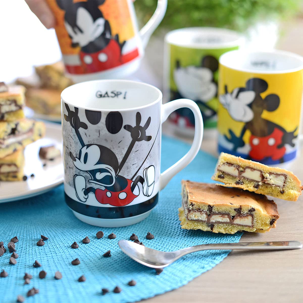 Egan Juego de 4 tazas apilables Mickey I Am + Metalrack ML. 350 PWM21I/4AM multicolor
