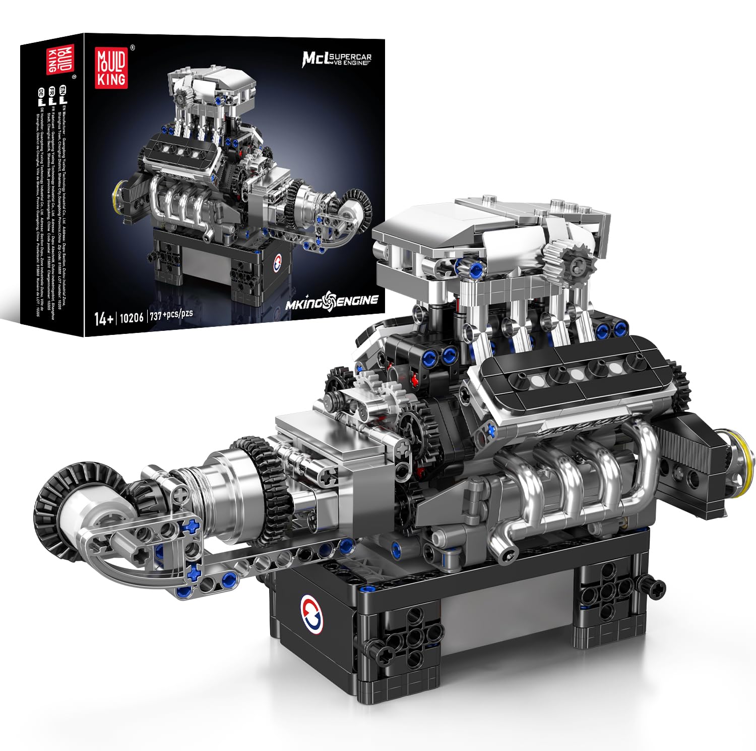 Amazon.co.jp: Mould King 10206 V8 エンジン ビルディング キット