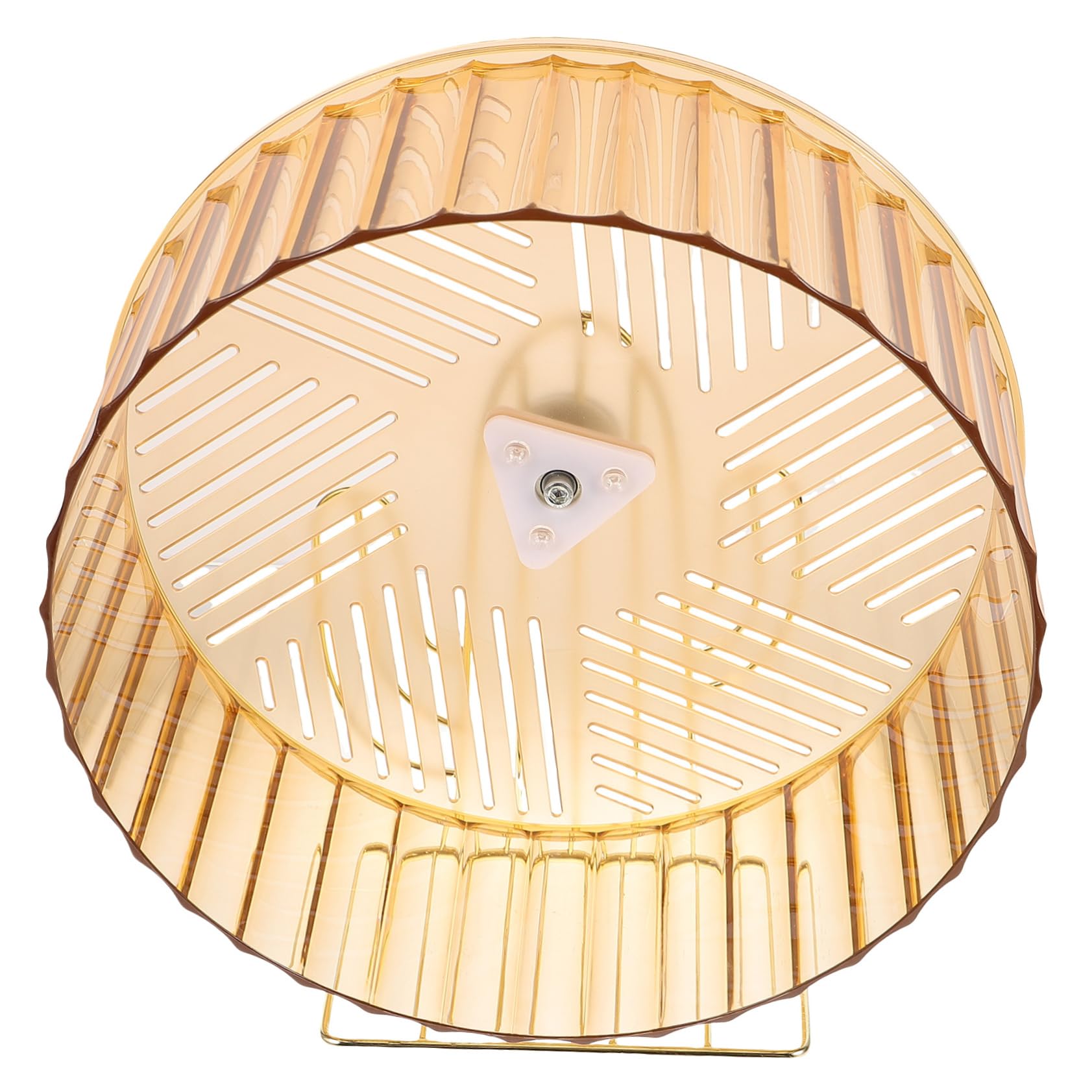 Rueda de Hámster Doméstica Soporte, Juguete Grande de Ejercicio | Hámster y Oso Dorado, Base Estable, Plástico y Aleación, Uso en Jaula y Actividad Diaria